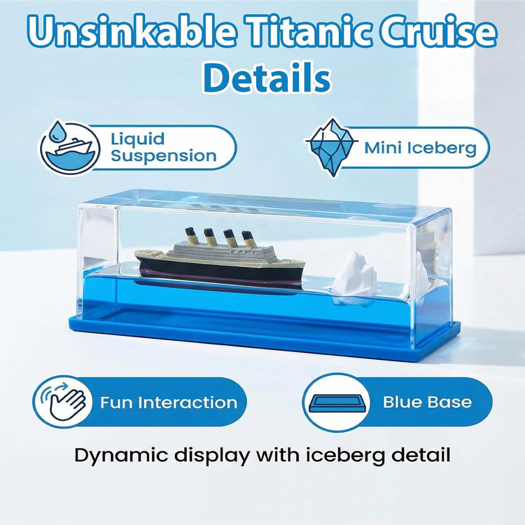 Floating Titanic Ship – Unsinkable Fluid Motion Desk Ornament