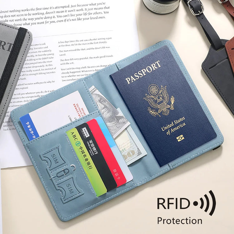 RFID Blocking Passport Holder – Travel Passport Cover with Card Slots