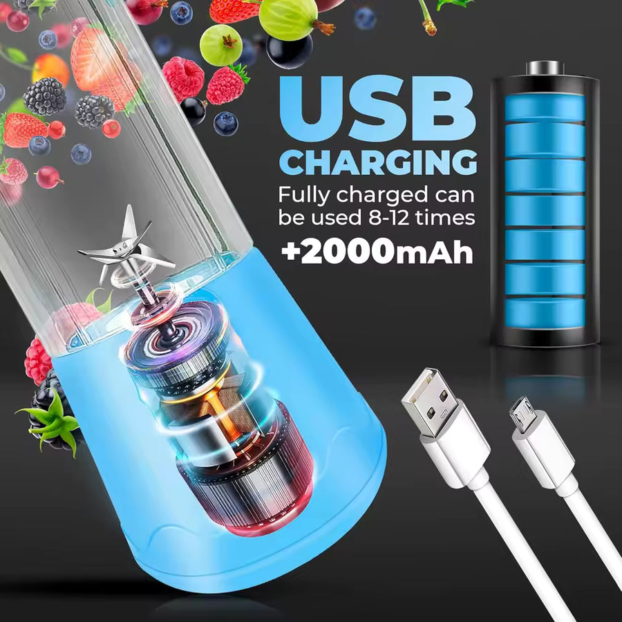 Portable USB Rechargeable Mini Juicer Blender Bottle