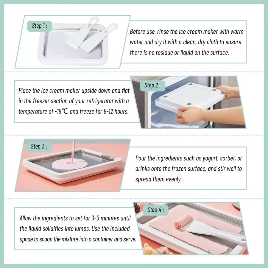 Multifunctional Rolled Ice Cream Maker