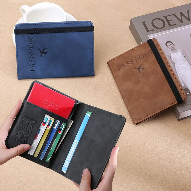 RFID Blocking Passport Holder – Travel Passport Cover with Card Slots