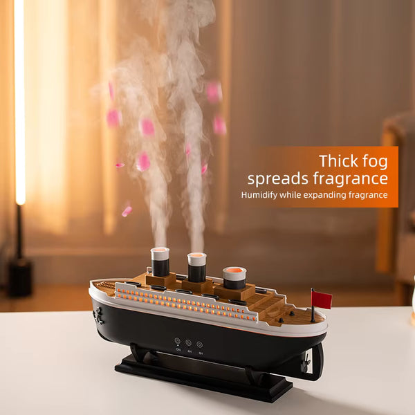 Luxury Yacht Aroma Diffuser & Humidifier with LED Lights