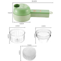 4-in-1 Wireless Electric Vegetable Chopper — Cordless Rechargeable Kitchen Cutter view 7