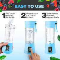 Portable USB Rechargeable Mini Juicer Blender Bottle view 5