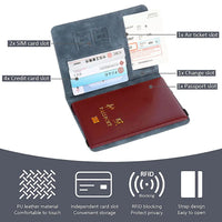 RFID Blocking Passport Holder – Travel Passport Cover with Card Slots view 6