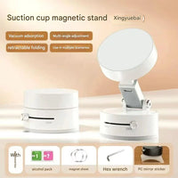 Vacuum Suction Magnetic Phone Stand — Foldable Holder for Car, Desk & Kitchen view 6
