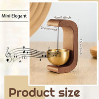 Magnetic Wooden Door Chime with Brass Bell – Japanese Style Door Bell view 8