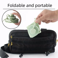 Collapsible Silicone Water Bottle, 600ml — Foldable Travel & Gym Bottle view 4