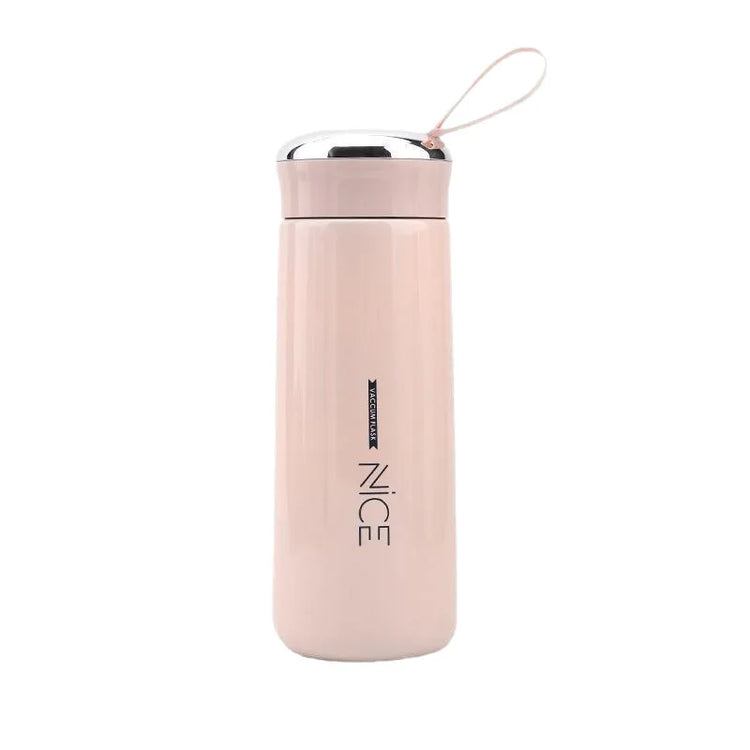 Double Wall Glass Water Bottle – Insulated Travel Cup, 400ml