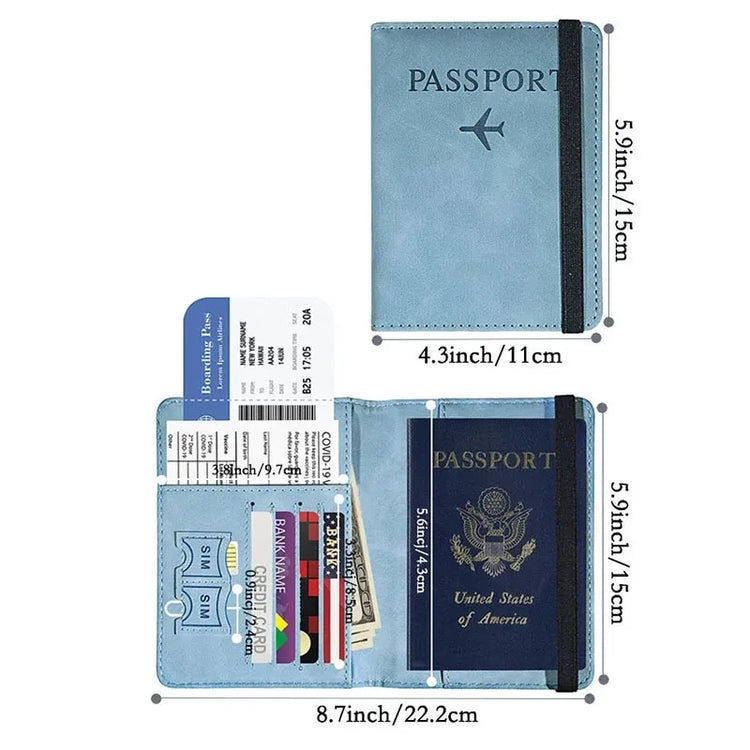 RFID Blocking Passport Holder – Travel Passport Cover with Card Slots