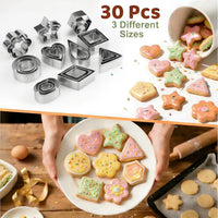 Square Bread Sandwich Cutter & Sealer Set with 30pc Cookie Cutters view 6
