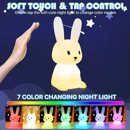 Soft touch and tap control, 7 color changing modes