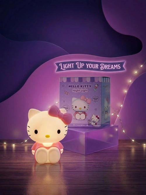Hello Kitty Silicone Night Light — USB Rechargeable Touch Lamp