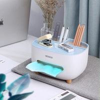 Multi-Function Desk Organizer with Tissue Box view 3