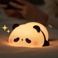 Panda Silicone LED Night Light — USB Rechargeable Touch Lamp view 1