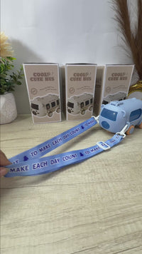 School Bus Kids Water Bottle with Strap, 600ml view 9