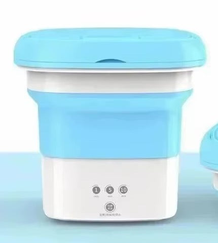 TIDYWASH Foldable Micro Washer — Ocean Blue
